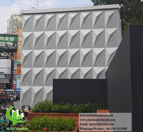 最新の企業 ソリューションについて 革新的な3D建築アルミニウムファサードカバーシステム