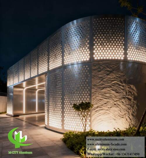最新の会社ブログについて 建物の空気の流れを最適化する：穴あきアルミニウムファサードの科学