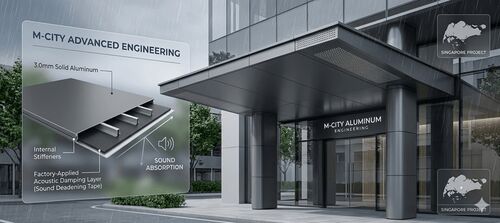 最新の会社ブログについて アルミニウム製雨よけの設計と設置方法：騒音低減と耐久性ガイド