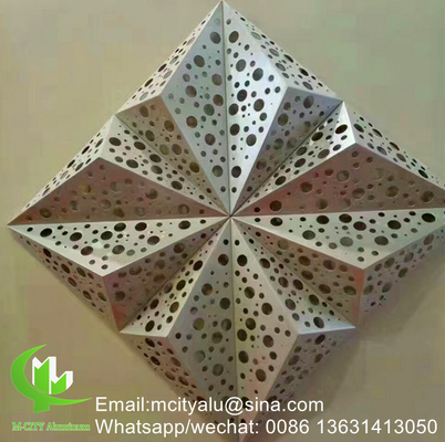 金属 アルミニウム カーテン 壁 玄関 装飾 壁 パネル 厚さ 3mm  perforated she