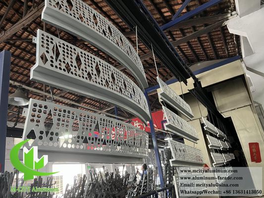 お買い得 カスタマイズ可能な壁被覆デザイン用の厚さ3mmの粉体塗装CNCカットアルミニウムシート オンライン