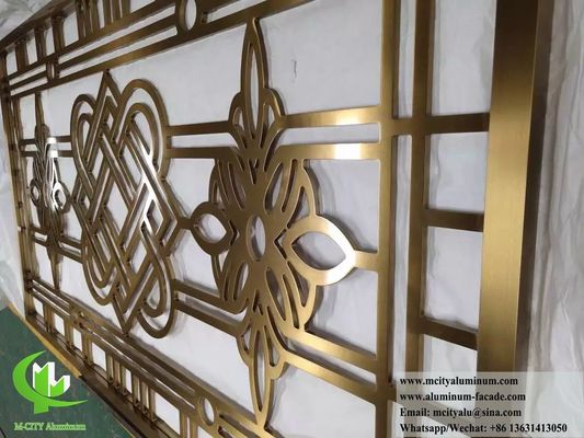 品質  8mm CNC Engraved Aluminum Screen Panel with Powder Coated Finish and Customizable Patterns for Decoration 工場