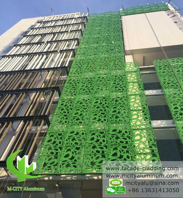 品質  3003 Aluminum Alloy Powder Coated Customizable Design Metal Curtain Wall Aluminum Facade Cladding 工場