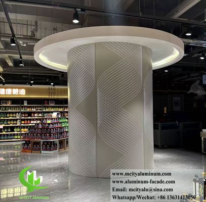 お買い得 Aluminum Column Cladding With Perforation Pattern Interior Exterior Decoration オンライン