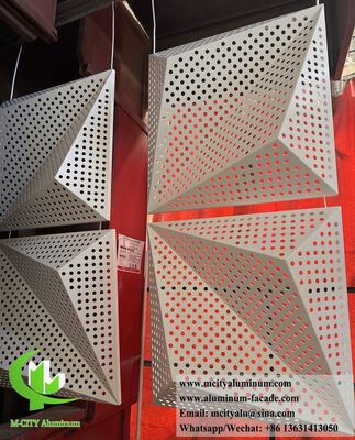 お買い得 3D孔付き建築用アルミ面板 カスタムメタルコーティングシステム オンライン