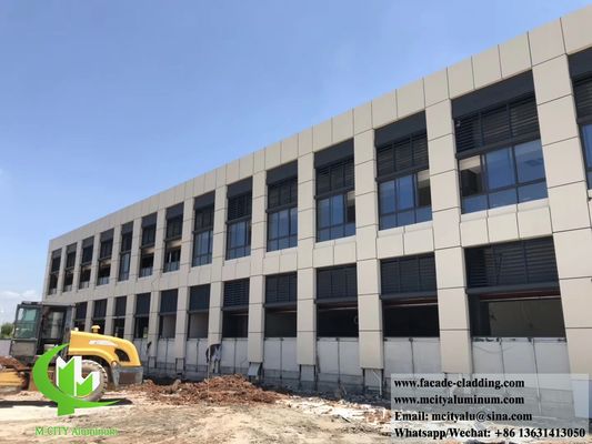 お買い得 防錆耐火粉体塗装アルミニウムウォールパネル 金属ファサード用無垢アルミニウムクラッド オンライン