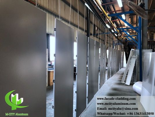 お買い得 建築用クラッド用のカスタムRALカラー対応、粉体塗装パンチングアルミニウムファサードパネル オンライン