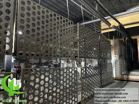 1.5-20mm の厚さ,B2B 購入のための可変色のアルミ孔面板