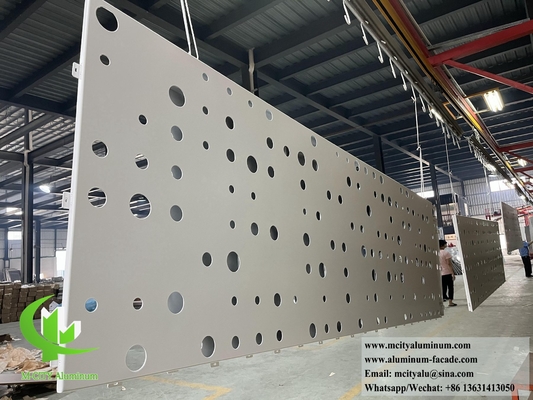 CNC 切断金属スクリーン 建物のファサードシステムのためのアルミパネル
