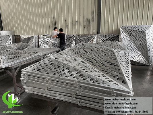 建築 3D アルミ コーティング 壁パネル 玄関 システム 穴