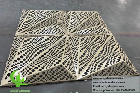 3D 玄関設計 金属シート アルミ コーティング 孔付きシート
