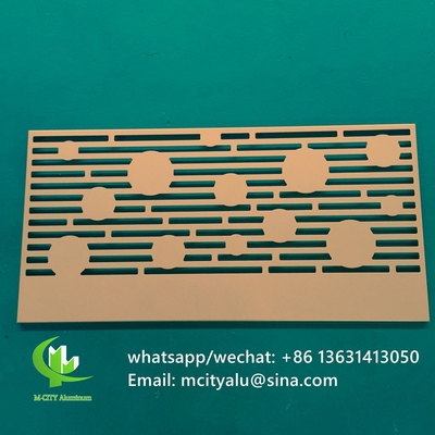 各種類のパターンを持つCNCアルミ彫刻装飾パネルレーザー切断画面パネル厚さ2mm