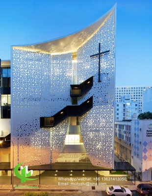 丸いパターンの金属アルミcncホールスクリーンシート 家庭用ホテル装飾や商業用建物