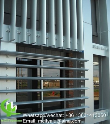 水平型エアロホイル太陽窓 建築用エアロホイルプロフィール アルミニウム窓 玄関カーテン壁