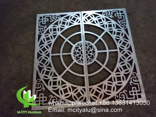 中国サプライヤー 600x600mm 壁の装飾のためのアルミ孔付きコーティングパネル 曲がり形
