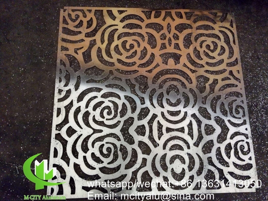 フォシャン 2mm メタルアルミ彫刻板 画面レーザーカット 玄関板 家装飾