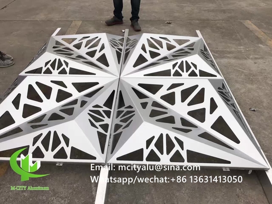 3Dアルミコーティングパネル 2mm メタルシート 1m x 1m のファッダのためのアルミファッダの装飾壁パネル