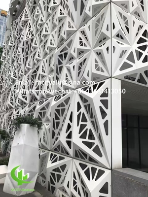 3Dアルミコーティングパネル 2mm メタルシート 1m x 1m のファッダのためのアルミファッダの装飾壁パネル