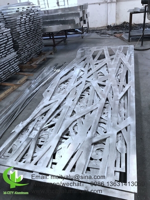 レーザーカットシート 粉末で覆われた アルミニウム CNC 彫刻 装飾パネル 壁面パネル 壁面パネル 装飾パネル