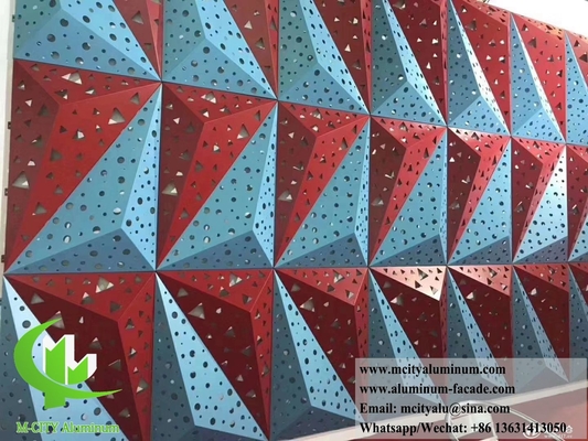 3D形状の建築アルミ壁壁壁カバー