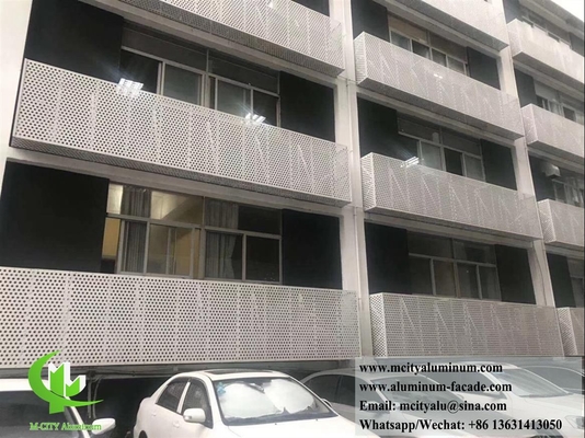 建築用金属コーティング 建物の装飾のための固体アルミ孔状シート