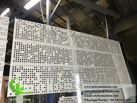建築用金属コーティング 建物の装飾のための固体アルミ孔状シート
