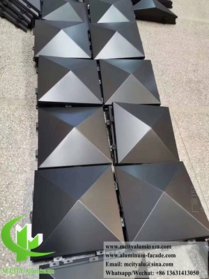 3D形状の建築アルミ壁壁壁カバー