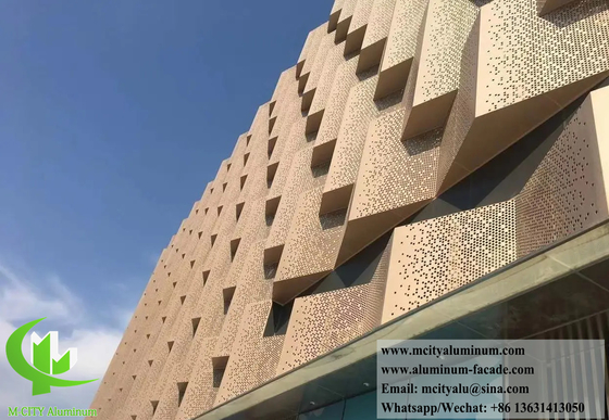 3D形状の建築アルミ壁壁壁カバー
