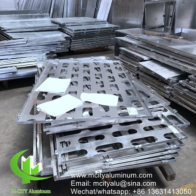 aluminum patterned facade cladding panel exterior building cover for building outdoor decoration 建物の外装のための外装のパネル