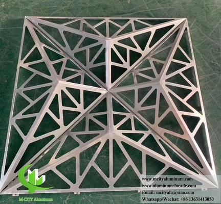 金属壁カバー 3D形 アルミシート CNC切断 オーダーメイド 壁パネル