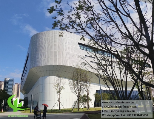 建築用金属コーティングパネル アルミニウムスクリーン ショッピングモールのファサードシステム