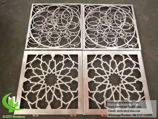 CNC アルミパネル レーザーカット メタルスクリーン レンガ,プライバシースクリーン