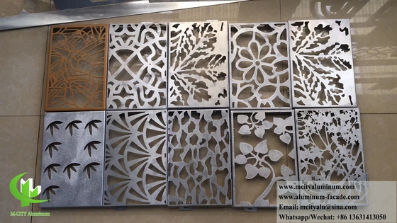 CNC アルミパネル レーザーカット メタルスクリーン レンガ,プライバシースクリーン