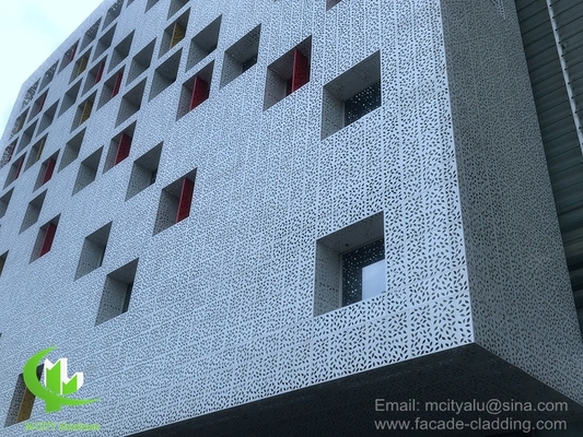 粉末塗装 壁の外装用の金属アルミ孔付き3Dファサードコーティング