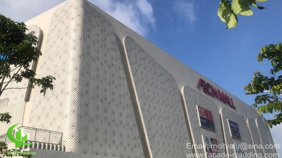 金属フェサード 金属コーティング工場 外部 金属固体パネル アルミニウム