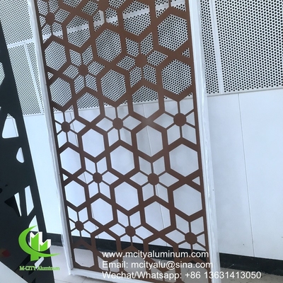 PVDF 建物装飾に使用される金属アルミの穴あけパターン