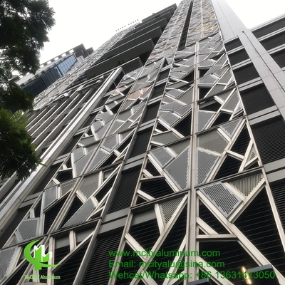 中国 PVDF 建物の外面に使用される金属アルミ孔付き標準パネル