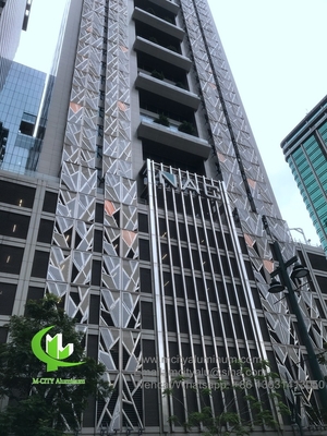 PVDF 金属アルミニウム孔状の曲がり板 建物の外面に使用