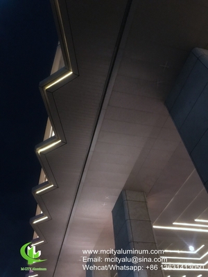 PVDF 建物の正面装飾に使用される金属アルミ固体パネル