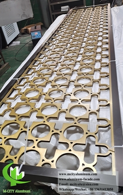 建築用レーザーカット金属スクリーン 彫刻パターンを持つアルミシート
