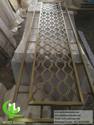 建築用レーザーカット金属スクリーン 彫刻パターンを持つアルミシート
