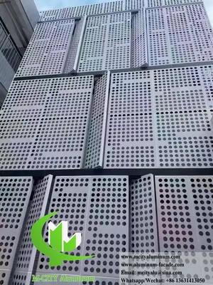 CNC パンチング メタルパネル アルミニウム 玄関スクリーンシート PVDF 耐久性コーティング