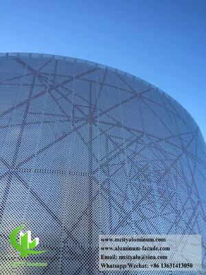 3003アルミニウム合金アルミニウムファサードパネル、建築ビジョン向けカスタム製作