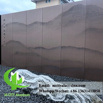 建築用アルミニウムパネル 壁面の敷き布団 パーソナライズド孔穴