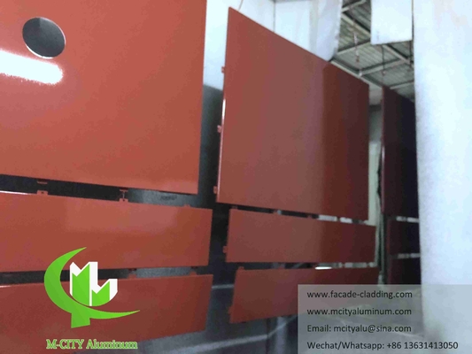 CNC アルミシート 建築用アルミファサード 穴付き壁カバー 穴付きシート