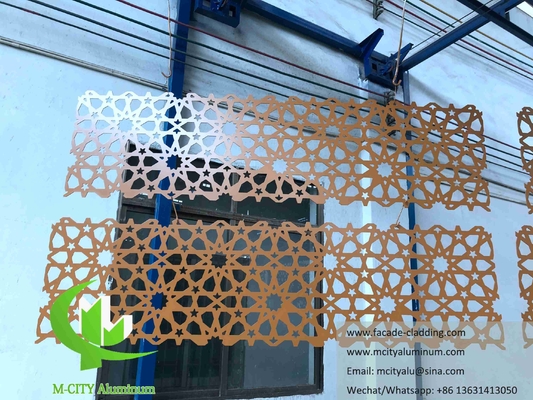 外壁 建築用アルミファサード 壁カバー用レーザーカット
