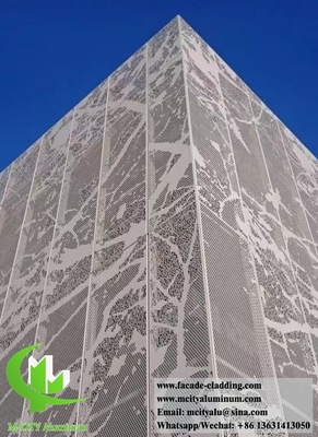 外壁 建築用アルミファサード 壁カバー用レーザーカット 孔付きシート