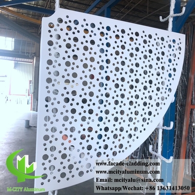 CNC パンシング パネル アルミ フルーオロカーボン パネル カーテン 壁 フサード コーティング