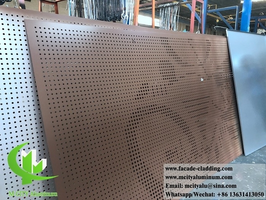 CNC 建築用 孔付き金属板 外部 アルミ板 壁面 覆面 3mm 折りたたみ