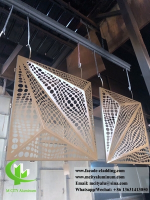 3D折りたたみアルミニウムパネル 建物のファサード パーソナライズされた金属シート